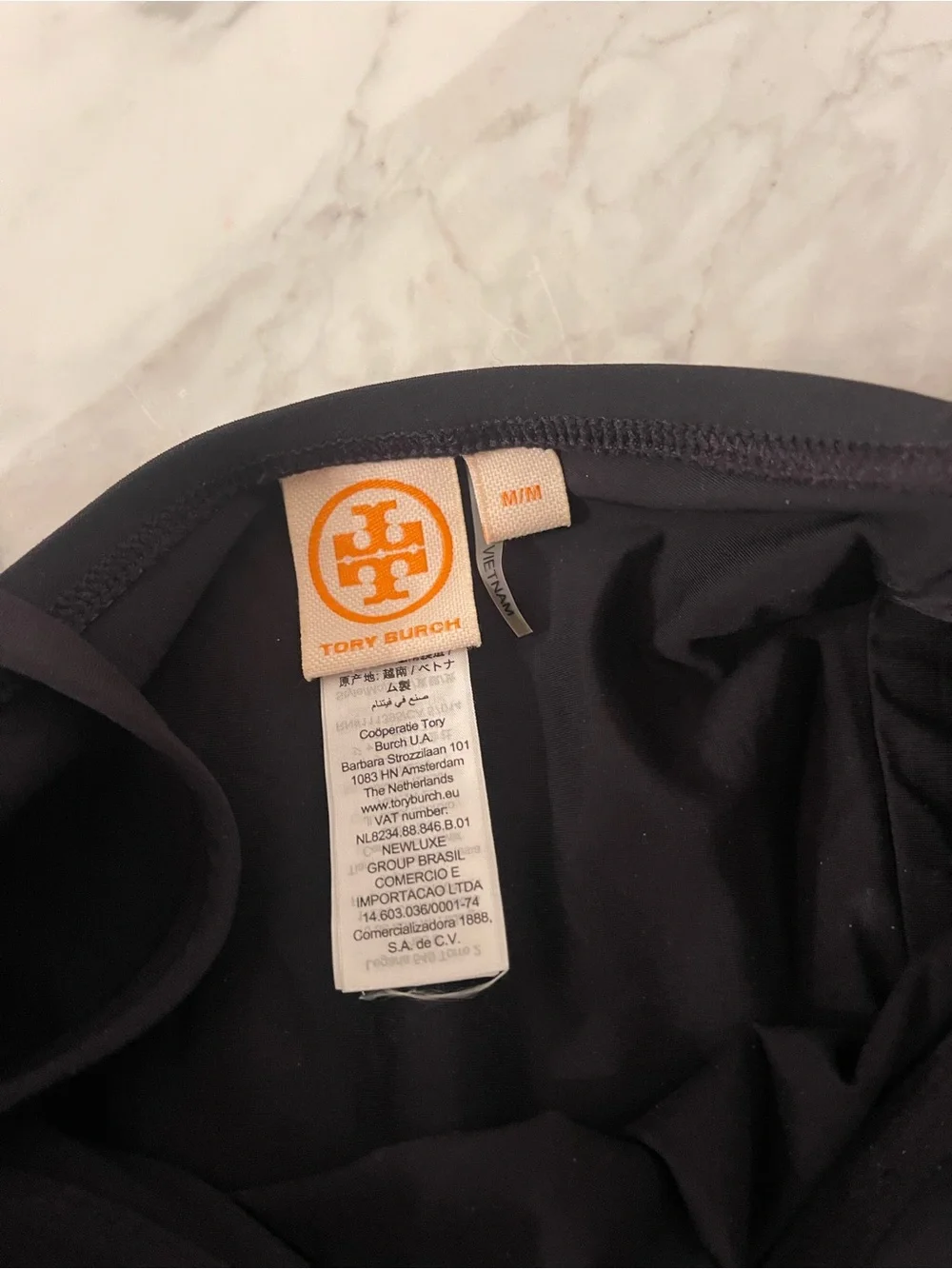 Tory Burch Black Molded-Cup One-Piece Swimsuit